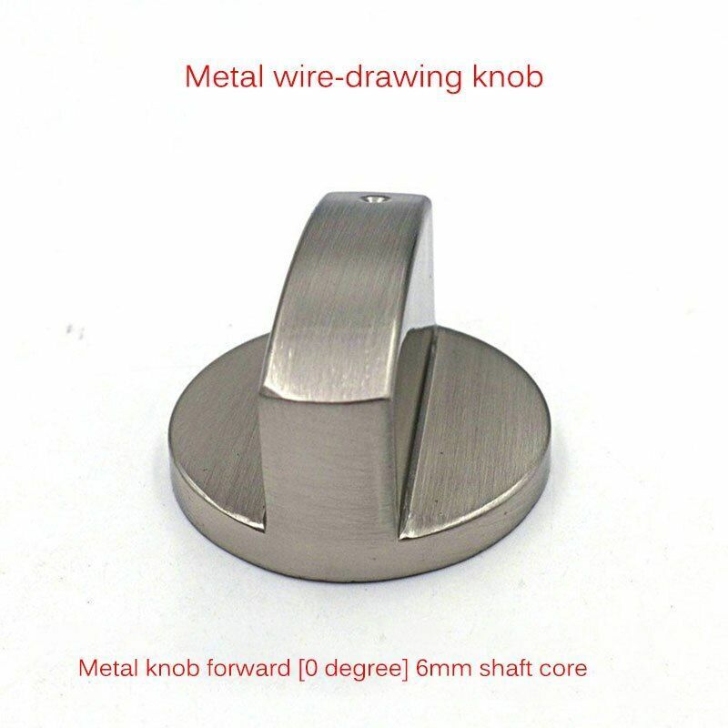 4Pcs/Lot Universal Metal Silver Gas Stove Cooker Knob 6mm Surface Cookware Parts