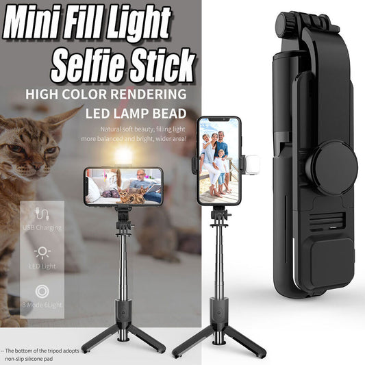 Selfie Stick Tripod Bluetooth Remote & Light For Samsung Galaxy S21/Plus/Ultra/+