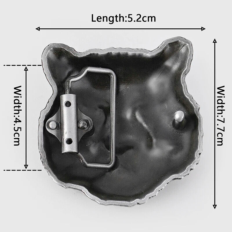Men Belt Buckle Metal Tiger Chinese Dragon Shape DIY Craft Accessories 5.2x7.7cm