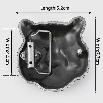 Men Belt Buckle Metal Tiger Chinese Dragon Shape DIY Craft Accessories 5.2x7.7cm