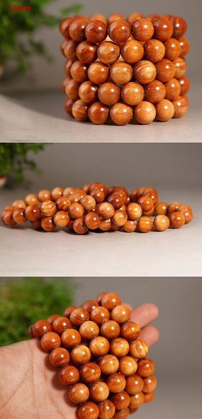 10-20mm beads Wooden Bracelet Raja Kayu Wood Agathis Alba Bead Mala Prayer Beads