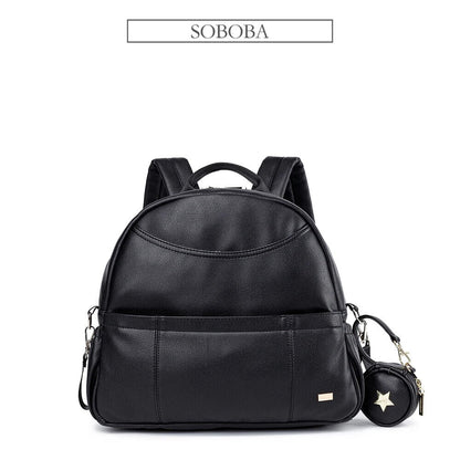 Black Diaper Backpack for Baby Pockets Diaper Bag Mother Travel Stroller Bag