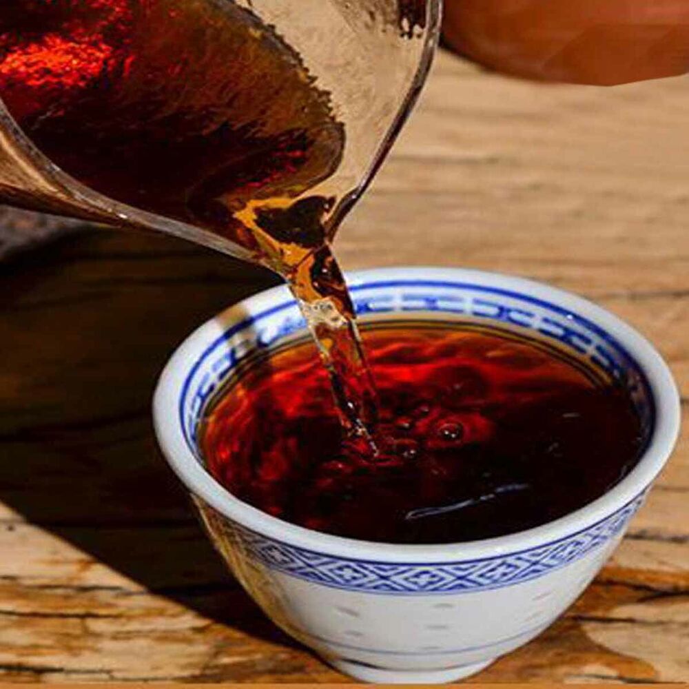357g Ripe Puer Tea Material Glutinous Rice Fragrant Pu-erh Tea Cake Weight lose
