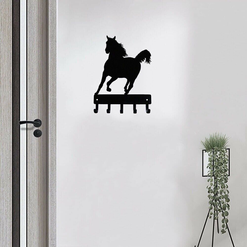 Wall mounted hanger Metal pendant Horse Key Rack Hanger Metal pendant wall art