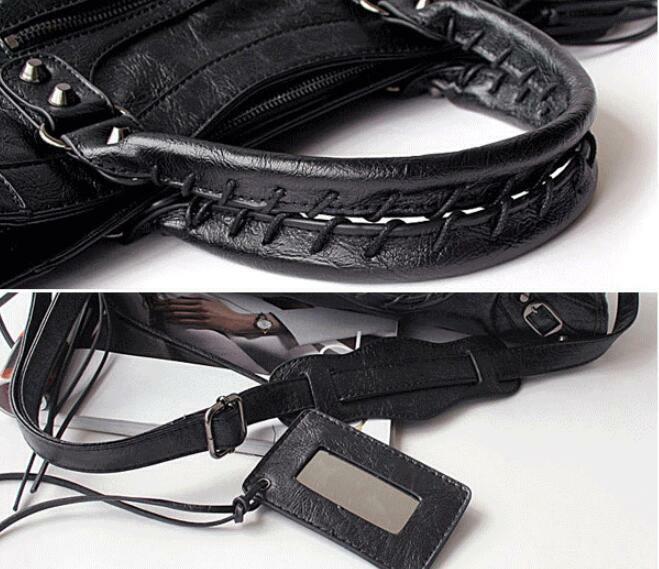 Handbags Women Soft Pu Leather Tassel Motorcycle Bag Crossbody Shoulder Bag