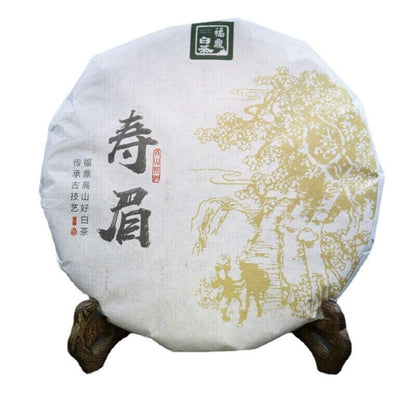 350g High Mountain Bai Cha Tea Fuding Shou Mei White Tea Organic White Tea Cake