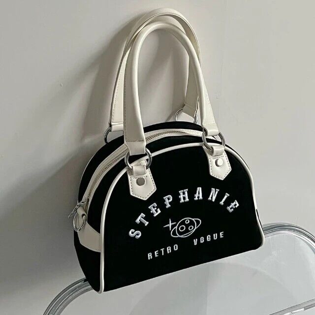Women’s Vintage Crossbody Bag Retro Satchel Tote Shoulder Bowling Bag Gift