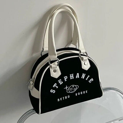 Women’s Vintage Crossbody Bag Retro Satchel Tote Shoulder Bowling Bag Gift