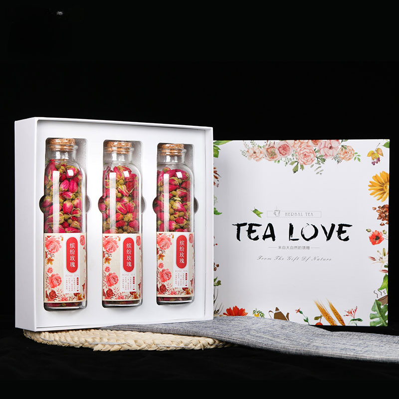 150G Rose tea, osmanthus box, flower fruit tea, gift box, flower tea