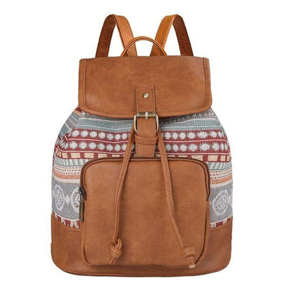 Women Printing Backpack Canvas School Bags Shoulder Bag Travel Bagpack Rucksack