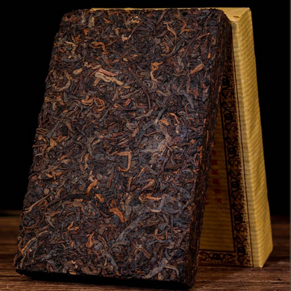 1000g Yunnan Ripe Puerh Brick Tea 10 Years Aged Pu-erh Cooked Tea Old Pu'er Tea
