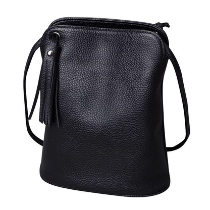 Genuine Leather Tassel Crossbody Bag Small Shoulder Purse Money Messenger Bags