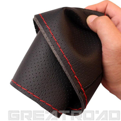 Car Truck Steering Wheel Cover Leather Stitch on 15 16 17 18 19 inch 38 -50cm
