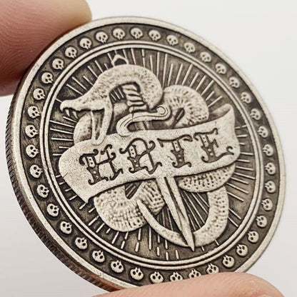 Commemorative Coins Metal Bronze Plated Love Or Hate Prediction Challenge 38x3mm