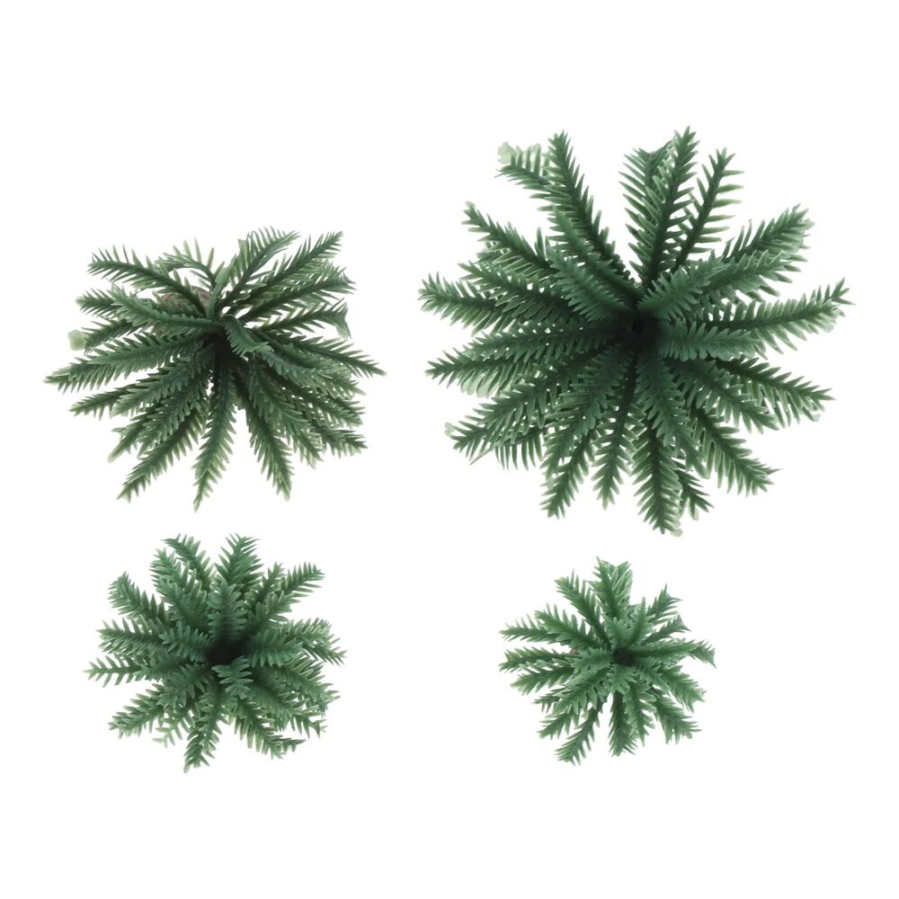 Coconut Palm Tree 20Pcs Resin Bush Mini Dwarf Scenery DIY Diorama Model 2.5~4cm