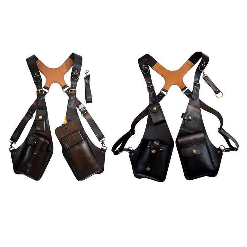 Anti-Theft PU Leather Concealed Underarm Shoulder Holster Bag Phone Case Wallet