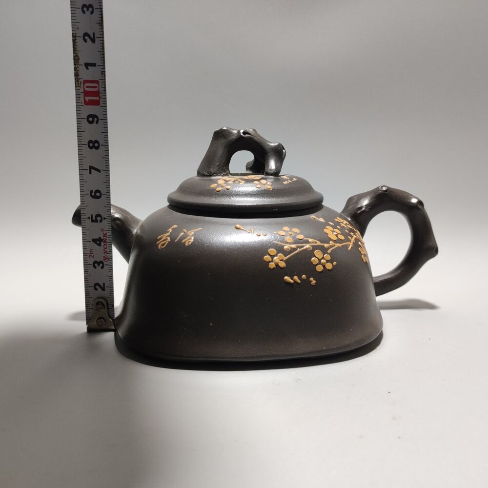 Vintage China Yixing Purple Clay Teapot Zisha Ceremony Nice Plum Blossom Teaware
