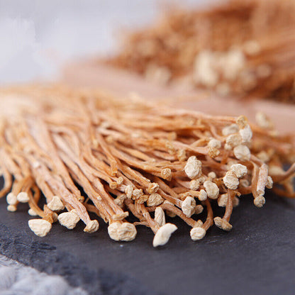 50g-500g Dried Enokitake Enoki Chinese Mushroom Flammulina Velutipes Jin ZhenGu