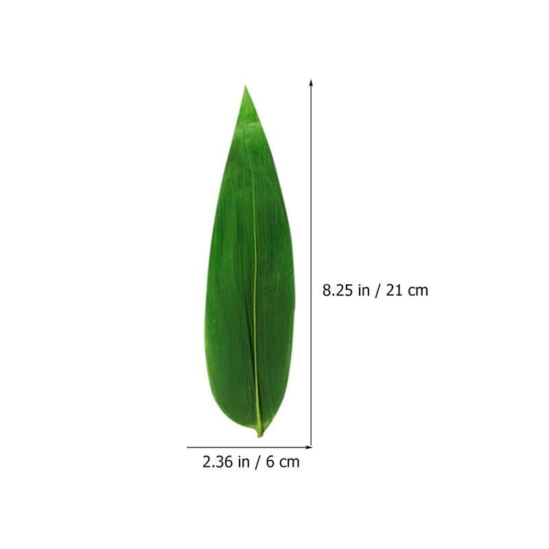Fake Leaves 100Pcs Japanese Green Leaf Sushi Sashimi Dish Plate Tray Decorations
