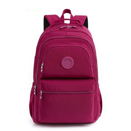 Backpack Large School Bags Anti-theft Nylon Waterproof Travel Rucksack Polyester
