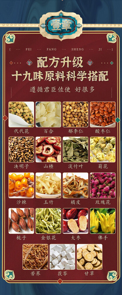 Nineteen Flavors Chinese Melancholy Trouble Tea 华佗拾遗 十九味汉方安郁 气郁体质茶 20包/盒