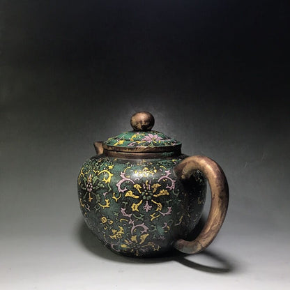 vintage chinese yixing purple clay teapot zisha ceremony teaware collection rare