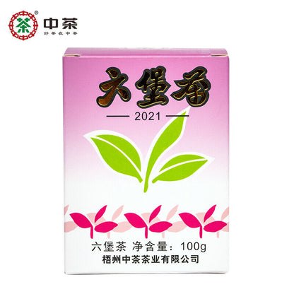 CHINATEA Brand Purple Box Lao Ba Zhong Cha Liu Bao Hei Cha Dark Tea Loose 100g