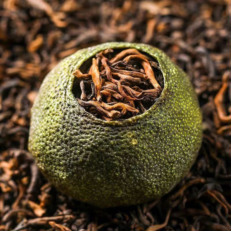 100g Tangerine Peel Ripe Puerh Tea Small Green Mandarin Orange Pu-erh Black Tea