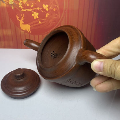 Vintage Chinese Yixing Purple Clay Teapot Zisha Ceremony Fashion Orchid Teaware