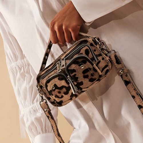 Leopard Pattern Crossbody Bag Luxury Handbag Shoulder Messenger Bags Polyester