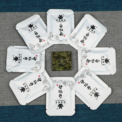 Chinese Fuding White Tea White Peony Bai Mu Dan Biscuit Small Square Brick 100g