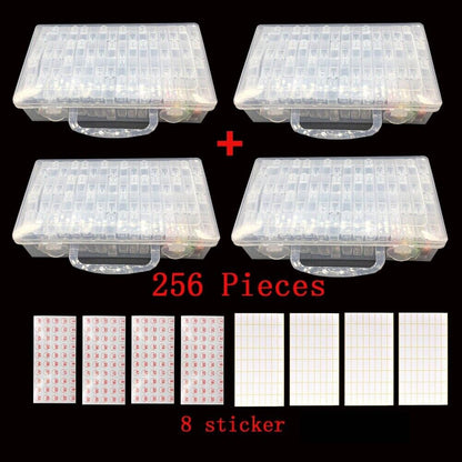 64/128/256 Pcs/Set Bottles Diamond Painting Tools Accessories Storage Containers