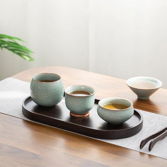 Ice Flower Ceramic Teacup Novelty Kung Fu Cup Drinkware