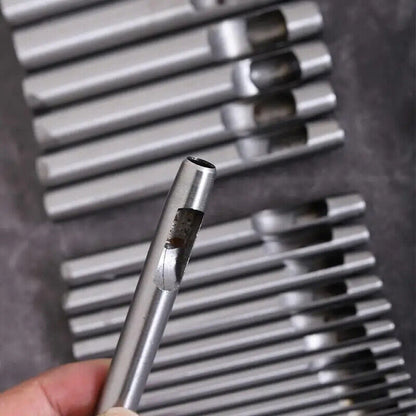 Hollow Punching Tools Steel Round Hole Leathercraft Paper Sewing DIY Leather Cut