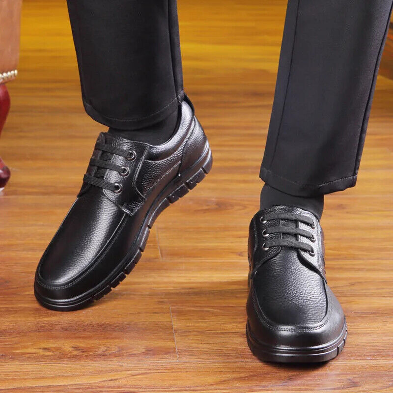 Men's Genuine Leather Handmade Shoes Office Loafers Man Business Shoes