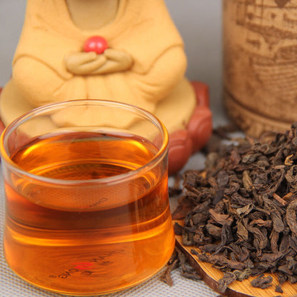 100g China Puer Tea Ripe Pu Erh Loose Black Tea Yunnan Green Food Retro Packing