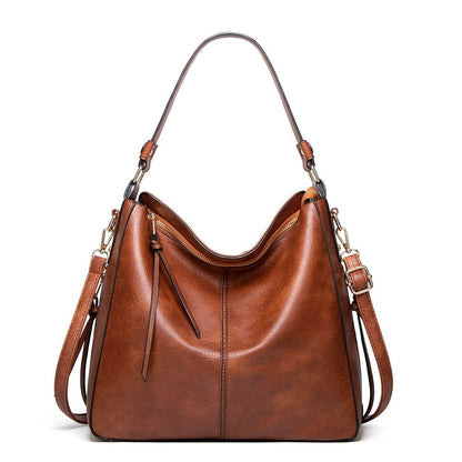 Brown Women's Large Tote Bag Faux Leather Ladies Shopper Shoulder Bag Cross Body