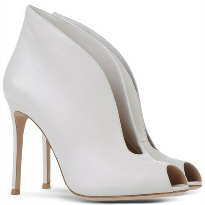 Occident Womens Ankle Boots Party Stilettos High Heel Open Toe Casual Sandals #