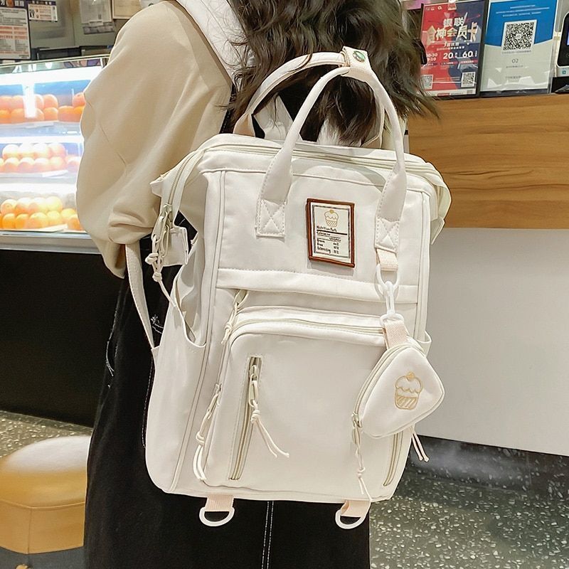 Multifunctional Nylon Backpack Laptop Casual Style Handbag School Bag 20-35 L