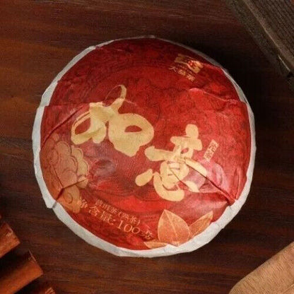 100g Boxed Yunnan Menghai Tea Pu'er Tea Ruyi Tuo Tea Pu'er Ripe Tea Tuo