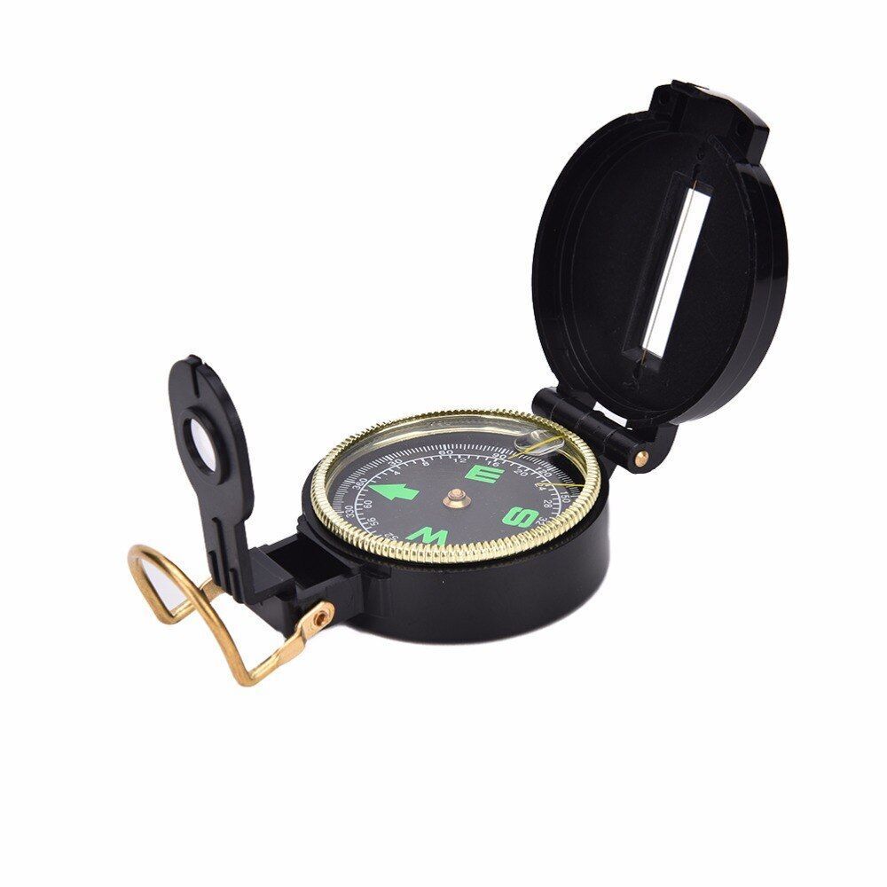 Portable Green Compass Folding Lens Multifunction Boat Dashboard Outdoor Tools