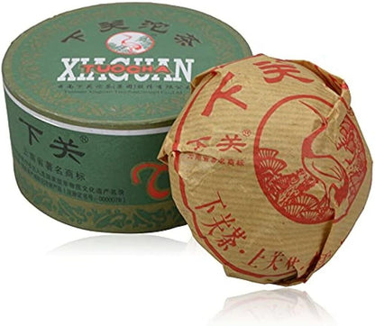 Xiaguan Jiaji Tuocha Puer Raw Class Green Boxed Packed Pu Erh China Pu-er 100g