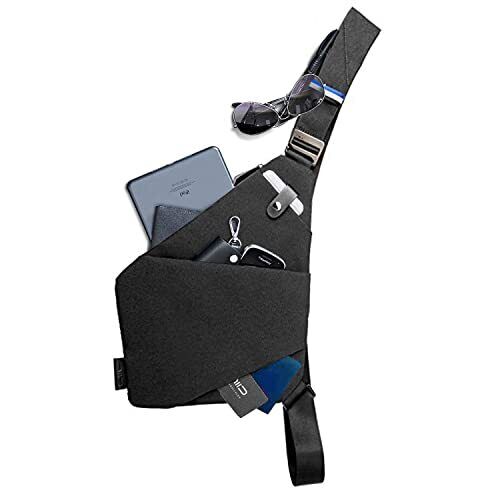 NIID-FINO NEO Sling Bag Anti-theft Crossbody Shoulder Right Hand, F2-black