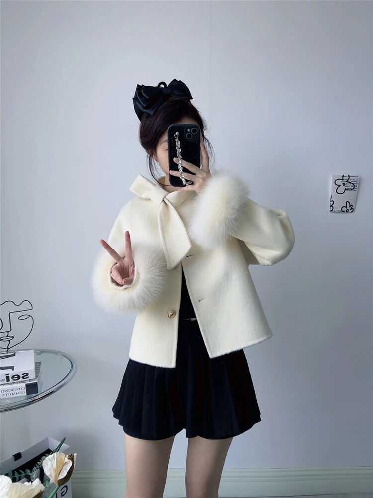 Winter Coat Ladies Outwear Coat Cashmere Wool Woolen Women Jacket