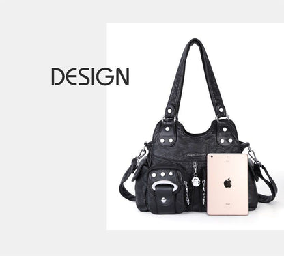 Handbag Small Synthetic Shoulder Bag Soft Hobos Messenger Satchel Pockets Purse