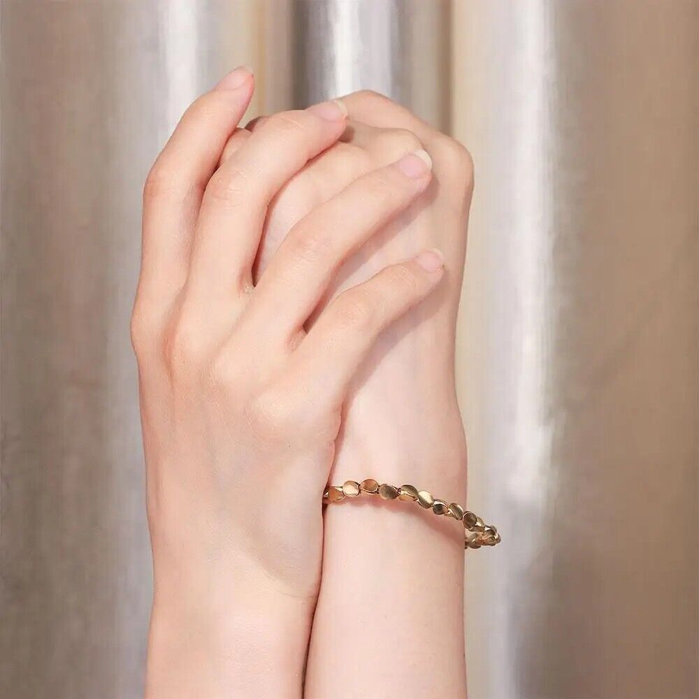 Women Fashion Bracelet Tibetan Buddhist Braided Cotton Rope Copper Beads Bangles