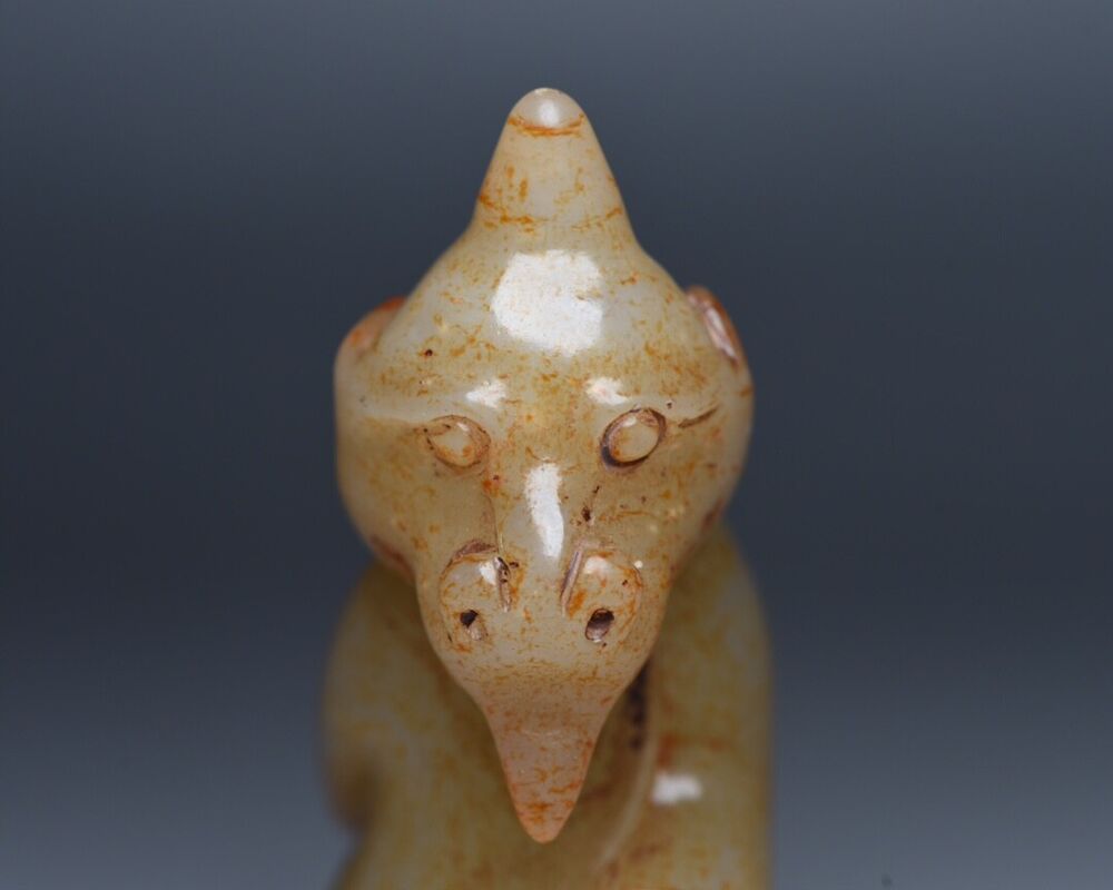 Chinese Old Hetian Jade Hand Carved Exquisite Unique Statue Figurines Art Rare