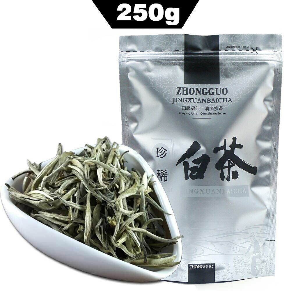 250g Chinese Organic Bai Hao Yin Zhen Tea Silver Needle White Tea Silver Needle