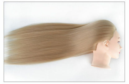 80cm Training Head With Long Thick Hair Practice Hairdressing Styling Mannequins