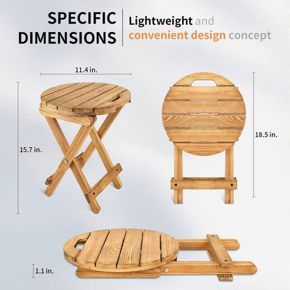 Multi-Purpose Wooden Folding Patio Table Portable Desk Home Office Decoration